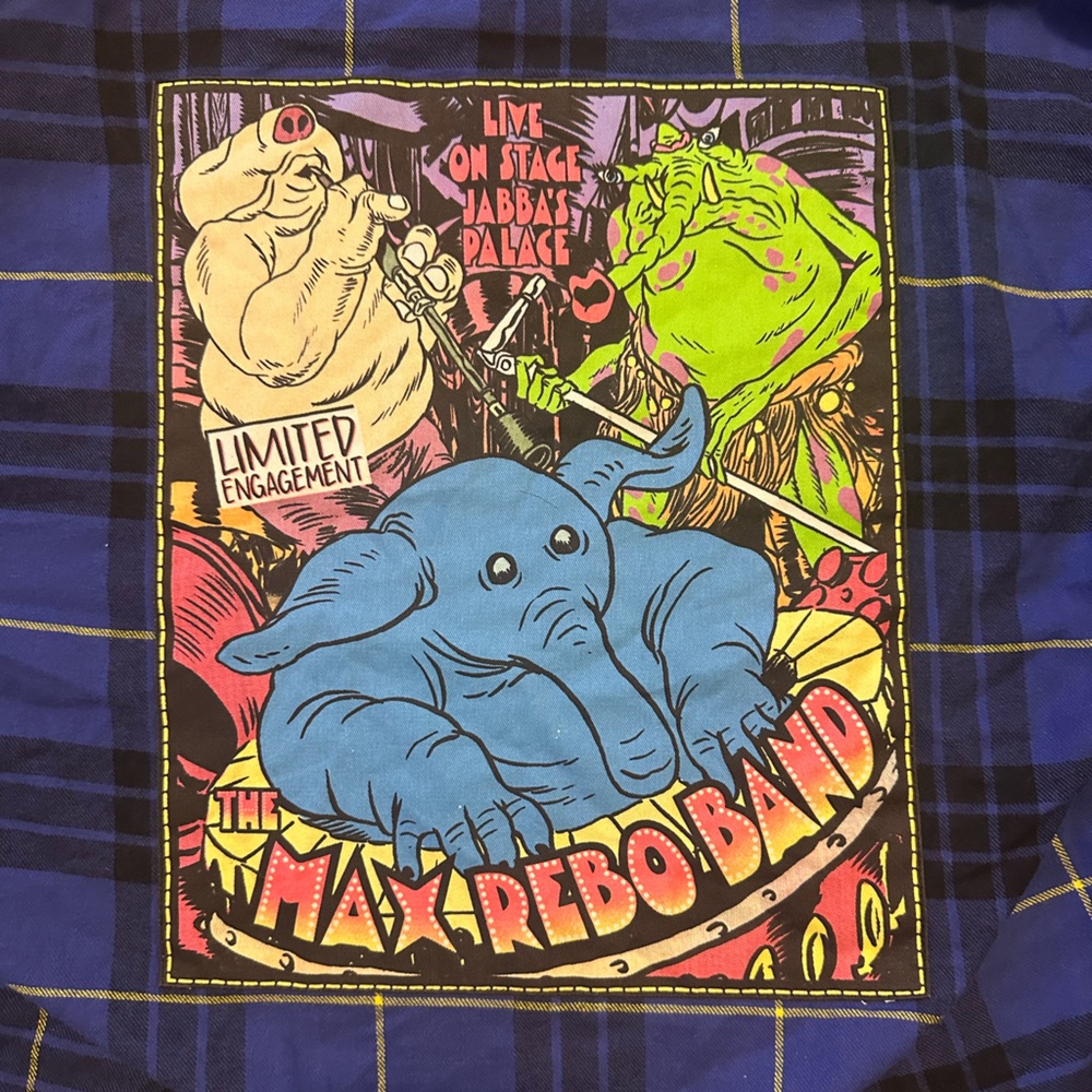 Disney Star Wars Checked Flannel Shirt Large Cropped - Picture 4 of 11